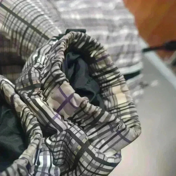 The North Face Black And White Womens Plaid Puffer Warm Winter Quilted Jacket S - Picture 15 of 15